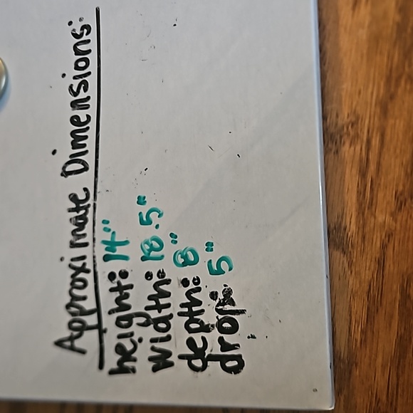 CB Station Navy Blue Canvas & Leather Market Tote - Brown Monogram “MSM" - Picture 10 of 14